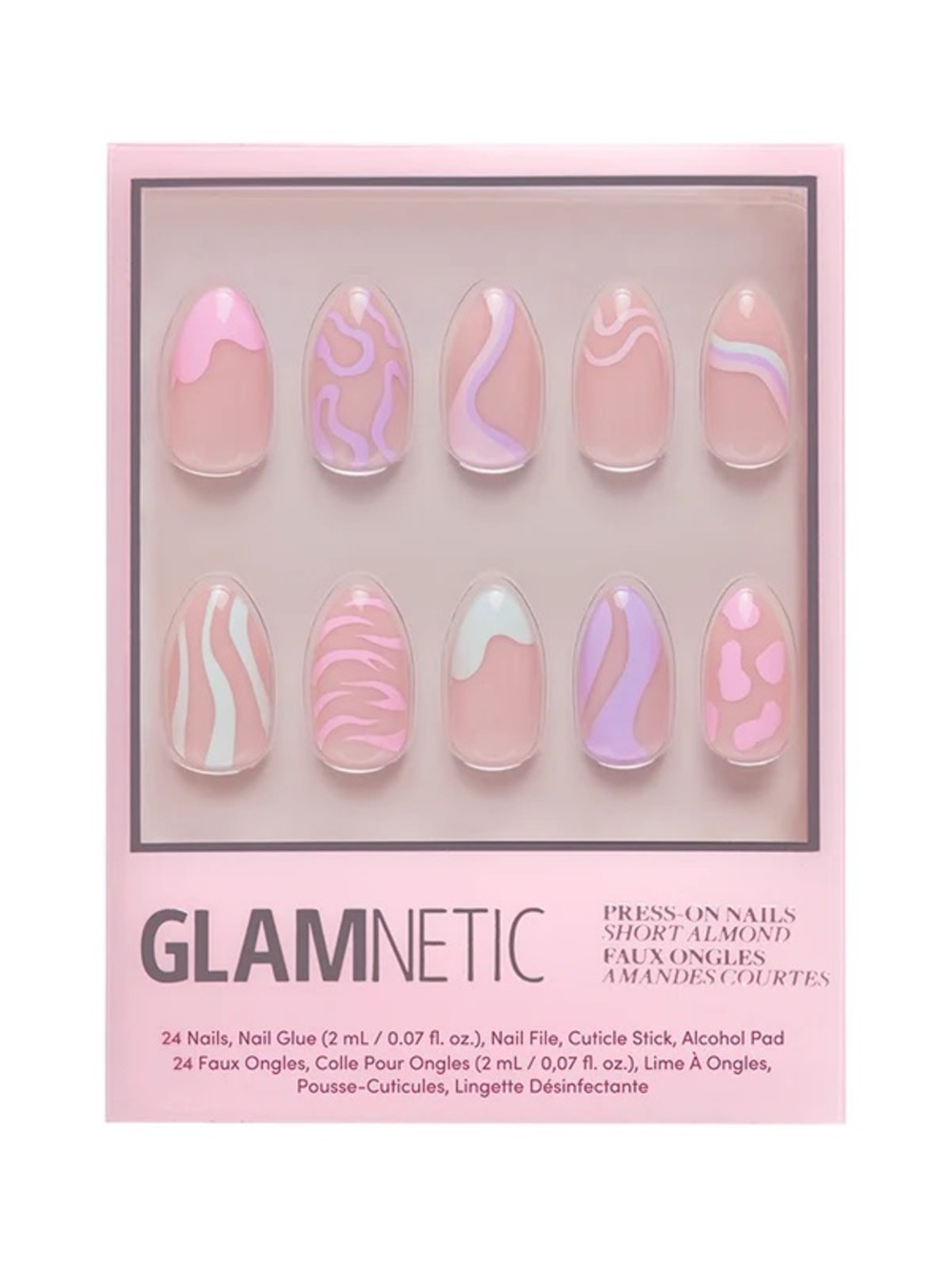 🎀3/$25🎀 GLAMnetic Press-On Nails - Wild Card Almond Set